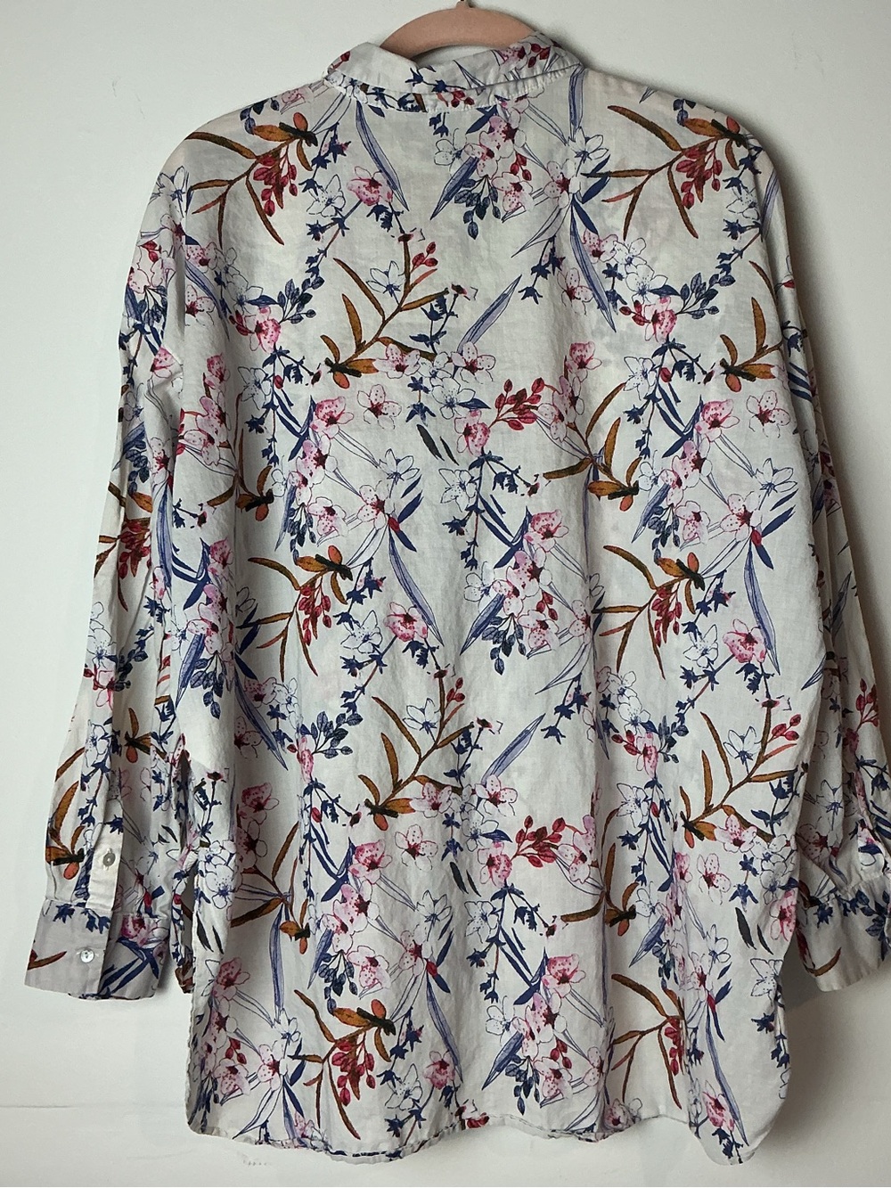 H&M Floral Button-Down Women’s Shirt - Size 10 - Picture 2 of 4